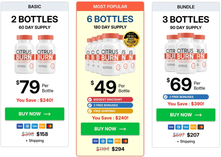CitrusBurn Pricing